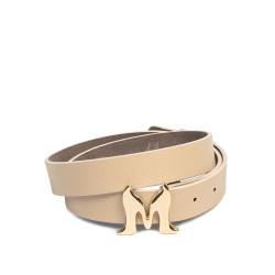 Cintura donna 41m cappuccino saffiano