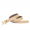 Cintura donna 41m cappuccino saffiano