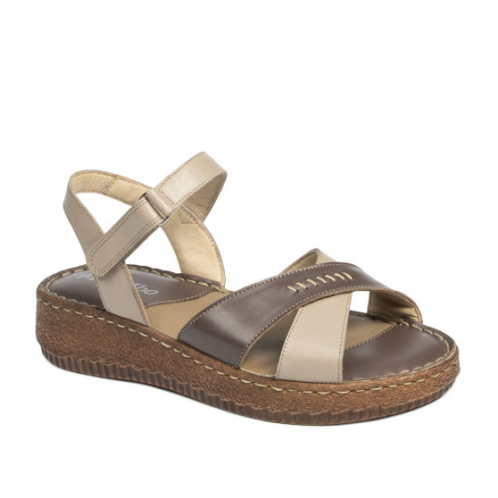 Sandali donna 5102 sabbia combinata