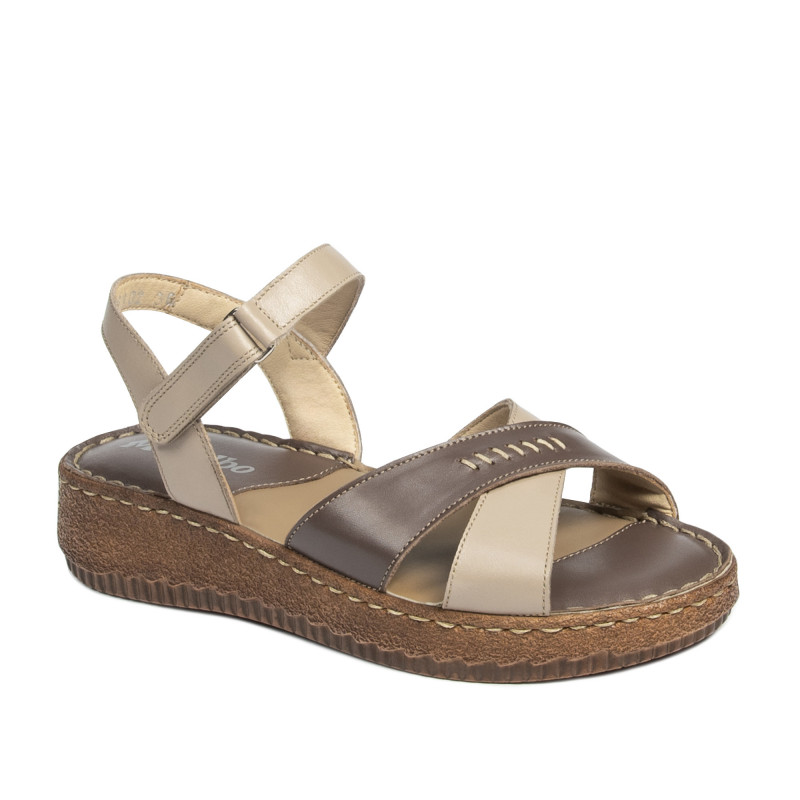 Sandali donna 5102 sabbia combinata