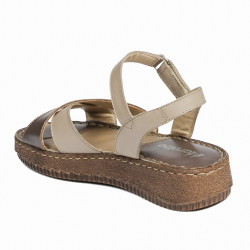 Sandali donna 5102 sabbia combinata