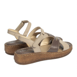 Sandali donna 5102m sabbia combinata