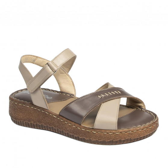 Sandali donna 5102m sabbia combinata