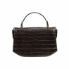 Borsa donna a mano 023g croco dark brown