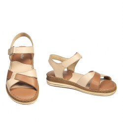 Sandali donna 5103 cipria combinato