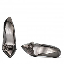 Scarpe eleganti donna 1279 argento madreperla