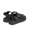 Sandali per bambini 529 nero+argento