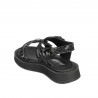 Sandali per bambini 529 nero+argento