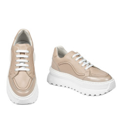 Scarpe sportive da donna 6074 cipria combinato