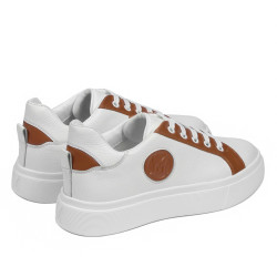 Scarpe sportive donna 6073 bianco+camello