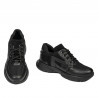 Scarpe sportive adolescenti 8001 nero combinato