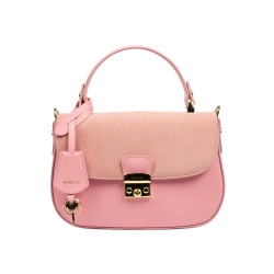 Borsa da donna a mano 022g rosa combinato