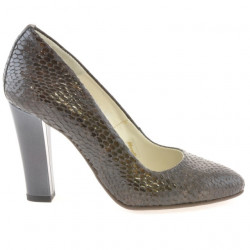 Scarpe eleganti donna 1214 croco marrone