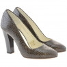 Scarpe eleganti donna 1214 croco marrone