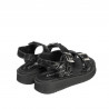 Sandali per bambini piccoli 81c nero+argento