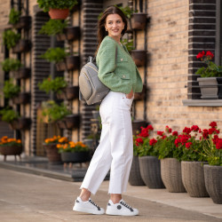 Scarpe sportive donna 6073 bianco+grigio lifestyle