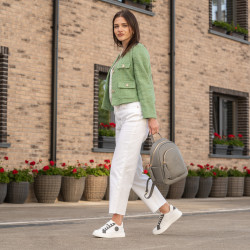 Scarpe sportive donna 6073 bianco+grigio lifestyle
