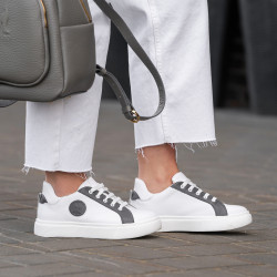 Scarpe sportive donna 6073 bianco+grigio lifestyle