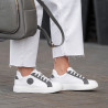 Scarpe sportive donna 6073 bianco+grigio lifestyle