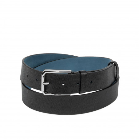 Cintura uomo 70b nero pressato
