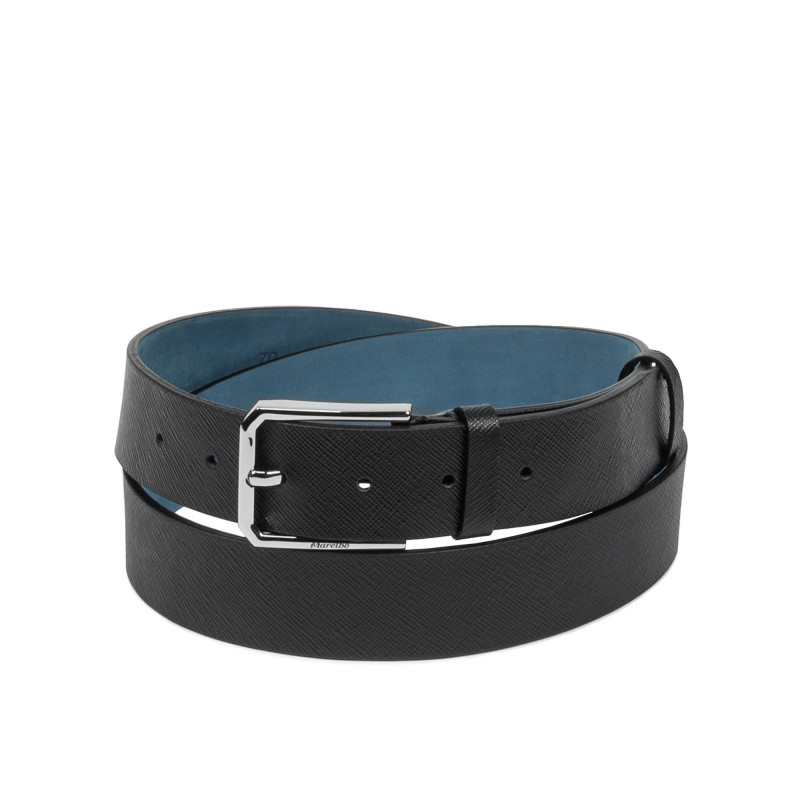 Cintura uomo 70b nero pressato