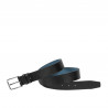 Cintura uomo 70b nero pressato