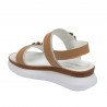 Sandali donna 5106 bianco+marrone