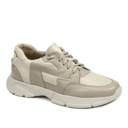 Scarpe sportive uomo 966 beige combinato