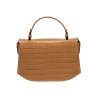 Borsa donna a mano 023g coccodrillo marrone