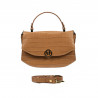 Borsa donna a mano 023g coccodrillo marrone
