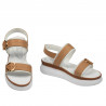 Sandali donna 5106 bianco+marrone