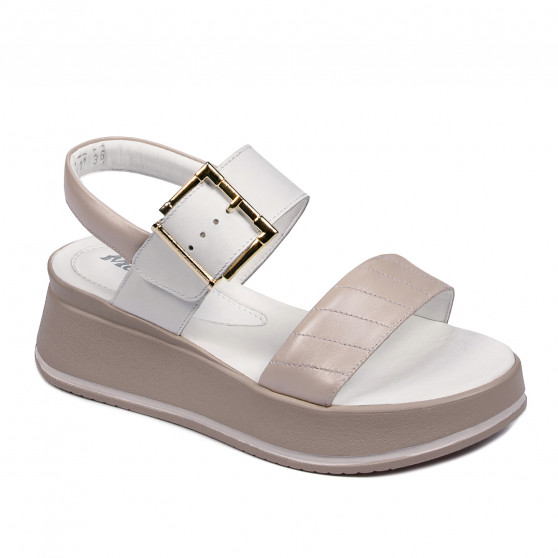 Sandali donna 5107 beige perlato combinato