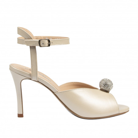 Sandali donna 1329 bianco perlato