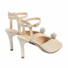 Sandali donna 1329 bianco perlato