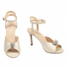 Sandali donna 1329 bianco perlato