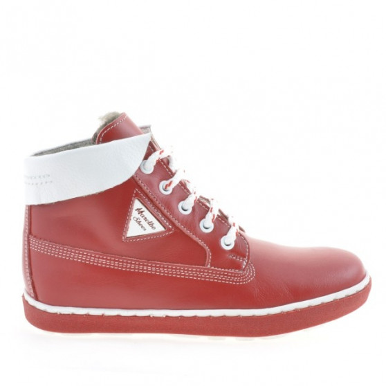 Stivaletti bambini 3206 rosso+bianco