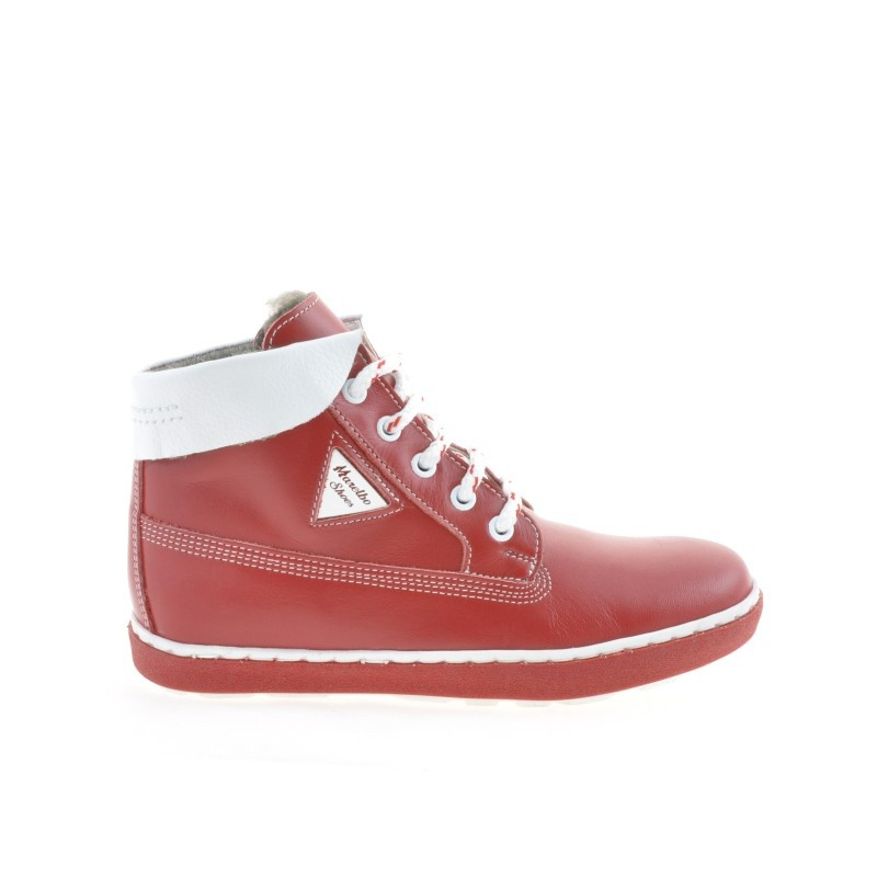 Stivaletti bambini 3206 rosso+bianco