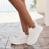 Scarpe sportive da donna 6074 bianco combinato lifestyle