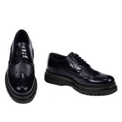 Scarpe eleganti uomo 972 vernice indaco combinato