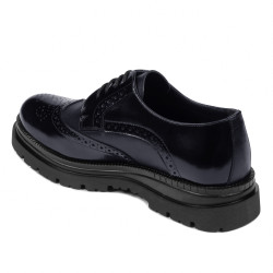Scarpe eleganti uomo 972 vernice indaco combinato