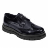 Scarpe eleganti uomo 972 vernice indaco combinato