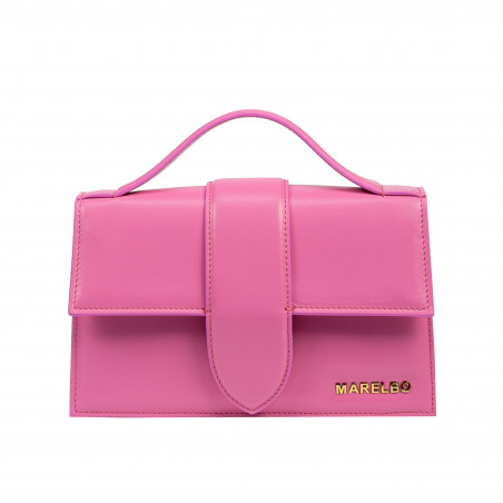Borsa a tracolla da donna 028g rosa fucsia