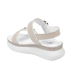 Sandali donna 5106 bianco+avorio