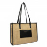 Borsa donna da spiaggia 031g rafia combinato