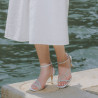 Sandali donna 1337 argento lifestyle