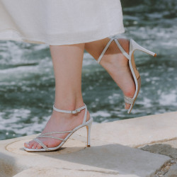 Sandali donna 1337 argento lifestyle
