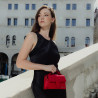 Borsa da donna a tracolla 028g 01 croco rosso