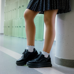 Scarpe sportive donna 6074 nero combinato lifestyle