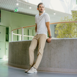 Scarpe sportive uomo 966 beige combinato lifestyle