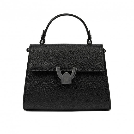 Borsa donna a tracolla 032g 01 nero caviale